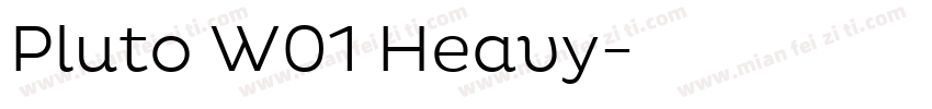 Pluto W01 Heavy字体转换
